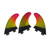 UPSURF FCS Surfboard Fins 3pcs/set Double Tabs Surf Fin G5 Thruster Surfing Set For Sup Surf Accessories Thir M Size Gradient Fi