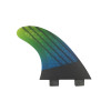UPSURF FCS Surfboard Fins 3pcs/set Double Tabs Surf Fin G5 Thruster Surfing Set For Sup Surf Accessories Thir M Size Gradient Fi