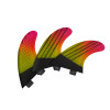 UPSURF FCS Surfboard Fins 3pcs/set Double Tabs Surf Fin G5 Thruster Surfing Set For Sup Surf Accessories Thir M Size Gradient Fi