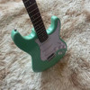 Split electric guitar, surfing green high gloss, single pickup, silver accessories, real factory pictures, can be modified and c