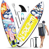 Inflatable Paddle Board UV Printed Stand-up Paddle Board with Full Set of Inflatable Surfboard Accessories Paddle Board