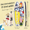 Inflatable Paddle Board UV Printed Stand-up Paddle Board with Full Set of Inflatable Surfboard Accessories Paddle Board