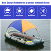 Large Boat Awning Shade Cloth Dinghy Fishing Boat Sun Shade Cover Canopy kayak Sunshade Tent Shelter Inflatable Boat Accessories