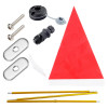 1.2m Fishing Canoe Kayak DIY Safety Boat Flag Base Kit With Mount Base Inflatable Dinghy Rowing Marine Accessories 1.2m Fishing Canoe Kayak DIY Safety Boat Flag Base Kit With Mount Base Inflatable Dinghy Rowing Marine Accessories