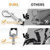 EGGORY Elastic Kayak Paddle Leash Tie Rope Rowing Boat Paddle Board Accessory Fishing Rod Carabiner Adjustable With Safety Hook