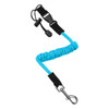 EGGORY Elastic Kayak Paddle Leash Tie Rope Rowing Boat Paddle Board Accessory Fishing Rod Carabiner Adjustable With Safety Hook