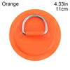 8cm/11cm Stainless Steel D Ring Pad/Patch With Glue for PVC Inflatable Boat Canoe Raft Dinghy Canoe Kayak Surfboard SUP Tie Down