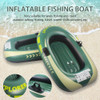 Rubber Boat Thick Wear-resistant Double Inflatable Boat 1 Person Kayak Fishing Boat Extra Thick Rubber Boat Hovercraft