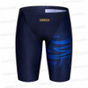 Summer Men Jammer Swimming Trunks Endurance Athletic Training Swim Shorts Outdoor Beach Quick Dry Tight Jammers Surfing Trunks