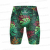 Summer Printing Men Tight Swim Shorts Quick Dry Swimming Trunks Sports Swim Training Pants Swimsuit Diving Beach Surfing Jammer