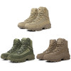 2023 New Fashion Men's Military Tactical Boots Army Boots Men with Side Zipper Outdoor Anti-Slip Military Man Boots Safety Shoes