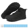 Winter Warm Running Barefoot Shoes Women Men Rubber Camping Sneakers Waterproof Non-Slip Breathable for Trekking Climbing