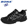 BONA New Designers Popular Sneakers Hiking Shoes Men Outdoor Trekking Shoes Man Tourism Camping Sports Hunting Shoes Trendy