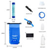 Filterwell 6L TPU Waterdrop Gravity Fed Water Bag with Water Filter Straw for Camping Travel Backpacking Hiking and Emergency