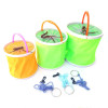 Folding Fishing Bucket Fish Tank Play Water Bucket Multifunctional Portable Colorful Fishing Box Fishing Tackle Supplies YS-BUY