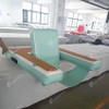 IFUNWOD Summer Water Play Equipment Inflatable Water Floating Chair Hangout Chair Swim Platform With Eva Teak