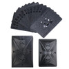 Waterproof Gold Black Silver Standard Playing Card Plastic Poker Cards Highly Flexible Foil Poker Card For Party Card Decks Game