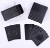 1 Deck Black PVC Poker Cards Playing Cards Home Board Game Family Gift Playing game waterproof colorful poker набор для покера