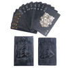 Waterproof Black Plastic Playing Cards Creative Cool Valuable Collection Dark Diamond Poker Card Games Creative Gift Board Games