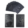 Waterproof Black Plastic Playing Cards Creative Cool Valuable Collection Dark Diamond Poker Card Games Creative Gift Board Games