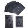 Waterproof Black Plastic Playing Cards Creative Cool Valuable Collection Dark Diamond Poker Card Games Creative Gift Board Games