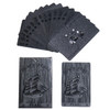 Waterproof Black Plastic Playing Cards Creative Cool Valuable Collection Dark Diamond Poker Card Games Creative Gift Board Games