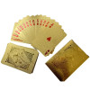 Waterproof Gold Foil PET Deck Black Plastic Poker Cards durable Glod Silver Playing Cards Gambling Board Game Family Home Gift
