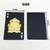 Waterproof Gold Foil PET Deck Black Plastic Poker Cards durable Glod Silver Playing Cards Gambling Board Game Family Home Gift