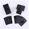 Waterproof Gold Foil PET Deck Black Plastic Poker Cards durable Glod Silver Playing Cards Gambling Board Game Family Home Gift