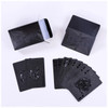 Waterproof Gold Foil PET Deck Black Plastic Poker Cards durable Glod Silver Playing Cards Gambling Board Game Family Home Gift