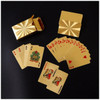 Waterproof Gold Foil PET Deck Black Plastic Poker Cards durable Glod Silver Playing Cards Gambling Board Game Family Home Gift