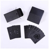 Waterproof PVC Pure Black Magic Box-packed Plastic Playing Cards 54pcs Cards Set Deck Poker Classic Magic Tricks Tool Board Game