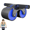 Ab Wheel Roller Automatic Rebound Belly Wheel Mute Abdominal Wheel Exerciser Arm Muscles Bodybuilding Home Gym Fitness Equipment