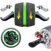 Big Automatic Ab Roller Gym Exercise Abdominal Wheel RollerWith Mat Abdominal Muscle Trainer for Fitness Exercise Equipment Home