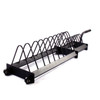 MIYAUP-All Rubber Tablets Steel Horizontal Storage Frame, Gym Storage and Drag Rack, Removable Barbell Rack