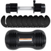 US Warehouse 12.5 Lbs Adjustable Dumbbell With Handle And Weight Plate For Home Gym Black Dumbbell