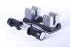 Men's Home Fitness Adjustable Detachable 50lbs 25kg Cast Iron Spray Dumbbells