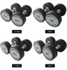 Commercial Rubber-Coated Dumbbells Pure Steel Counterweight Weightlifting Workout Equipment Gym 2.5KG-50KG Customizable Dumbbell