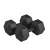 US Warehouse 44 Lbs Total 22 Lbs Each Dumbbell Set Men's Ladies Gym Home Workout Vinyl Dumbbell Set Dumbbell