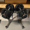 Dumbbell and Stand Dumbbell Set, Weight Adjustable, Solid Weightlifting, Commercial Gym, Household, Multiple Options, 40kg, 90lb