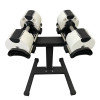 Factory supply free weights dumbbell set 20kg 32kg 44lbs 70lbs adjustable dumbbell chrome iron dumbbell adjustable