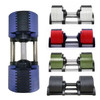 Factory supply free weights dumbbell set 20kg 32kg 44lbs 70lbs adjustable dumbbell chrome iron dumbbell adjustable