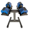 Manufacturer 2KG Increments 80LB 90LB 100LB 36KG 40KG 45KG Adjustable Weights Dumbbell with Rack