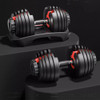 high quality 15 different weight adjustable weights dumbbell bodybuilding with coating (pair)