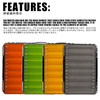 New Double Sided Lure Baits Box Fishing Compartments Plastic Accessories Storage Tackle Container Case Adjustable Organizer