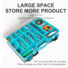 Kingdom Fishing Tackle Boxes Large Space Double Multi-function Lure Box Free Space Created High Strength Fishing Accessories Box