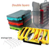 Fishing Lure Boxes Tackle Box Large Storage Double Sided Open Case Compartments Container Baits Gear Accesorios Set Pesca Tool