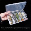 VTAVTA 5 Compartments Fishing Tackle Boxes Lures Baits Hooks Storage Case High Hardness Fishing Tools Carp Fishing Accessories