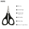 Booms Fishing S01 Braid Line Scissor Fishing Line Scissors with Retractable Badge Holder Carabiner Tackle Boxes Accessorie