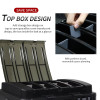 ZYZ Fishing Tackle Box Double Handle High Strength Sittable Large Capacity Outdoor Tank Fishing Accessories Storage Case